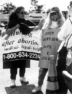 Abortion rights protesters